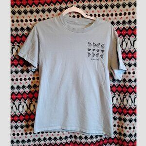 small grey Empyre printed Tee